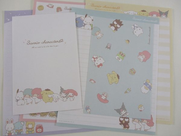 Cute Kawaii Little Twin Stars Hello Kitty Keroppi Pochacco Badz Pekkle Kuromi My Melody Tuxedosam Purin Cinnamoroll Letter Sets - Writing Paper Envelope Stationery For Cheap