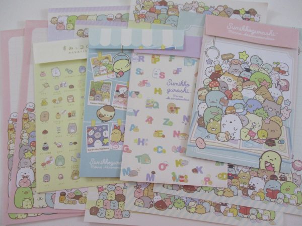 Cute Kawaii San-X Sumikko Gurashi Friends Collage Retro Letter Sets - A Writing Paper Envelope Stationery Penpal Discount