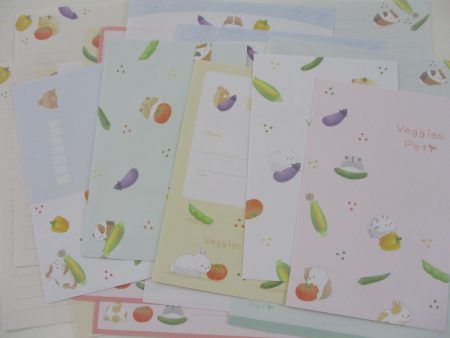 Cute Kawaii Crux Hamster Veggie Pet Vegetable Fruit Letter Sets - Stationery Writing Paper Envelope Penpal For Cheap