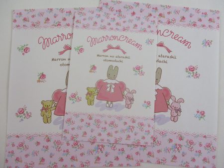 Cute Kawaii Sanrio Marron Cream Rabbit Letter Set 2023 - Writing Papers Envelope Online Hot Sale