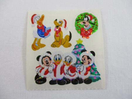 Sandylion Disney Mickey Mouse Glitter Sticker Sheet   Module - Vintage & Collectible - D - Scrapbooking Supply