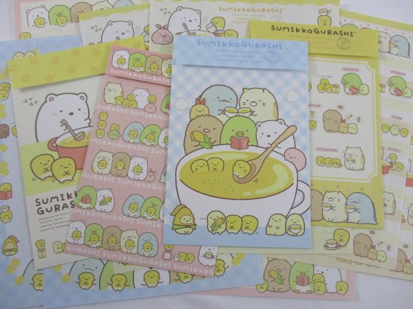 Cute Kawaii San-X Sumikko Gurashi Letter Sets - Writing Paper Envelope Stationery Penpal Online now