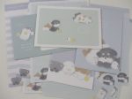 Cute Kawaii Q-Lia Shugou Dog Puppies Letter Sets - Stationery Writing Paper Envelope Penpal Cheap