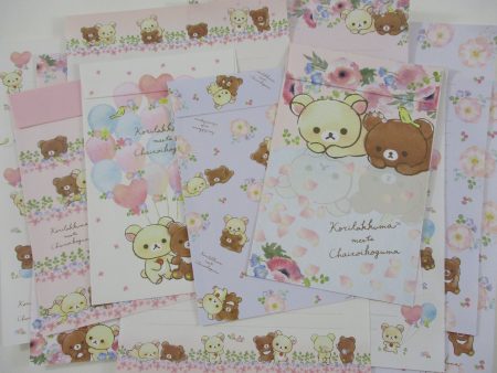 Cute Kawaii San-X Korilakkuma Chairoikoguma Rilakkuma Letter Sets - Stationery Writing Paper Envelope For Sale