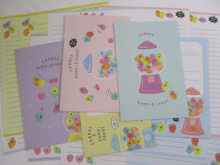 Crux Carrot Gummi Candy Letter Sets - Stationery Writing Paper Envelope Online Hot Sale