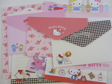 Cute Kawaii Hello Kitty Letter Sets - Writing Paper Envelope Stationery Fashion