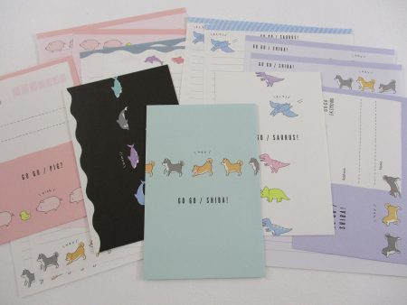 Crux Dog Dino Fish Pig Letter Sets - Stationery Writing Paper Envelope Cheap