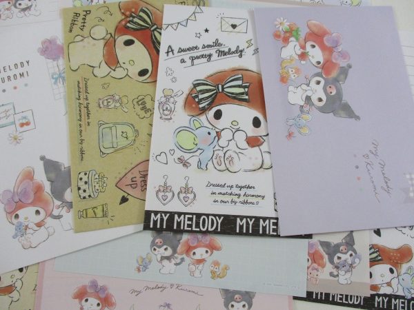 Cute Kawaii My Melody and Kuromi Letter Sets - Writing Paper Envelope Stationery Discount