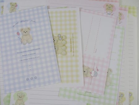 Cute Kawaii Crux Bear Wonderful Letter Sets Stationery - writing paper envelope stationery Penpal For Discount