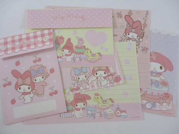 Cute Kawaii My Melody Sweet Smile Letter Sets - Penpal Stationery Writing Paper Envelope Set preowned For Sale