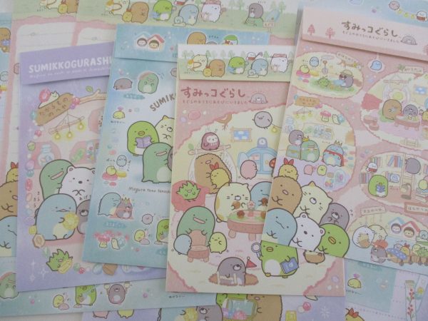 Cute Kawaii San-X Sumikko Gurashi Forest Mushroom Letter Sets - Writing Paper Envelope Stationery Penpal Cheap