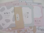 Cute Kawaii Q-Lia Bear Cow Rabbit Dog Friends Drink Letter Sets - Stationery Writing Paper Envelope Penpal Fashion