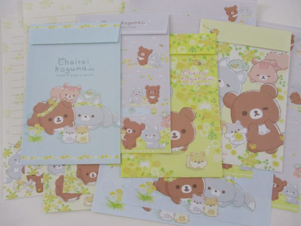 Cute Kawaii San-X Rilakkuma Chairoi Koguma Letter Sets - 2022 A - Stationery Writing Paper Envelope Cheap