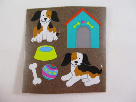 Sandylion Dog Sticker Sheet   Module - Vintage & Collectible - Rare Brown Backing Cheap