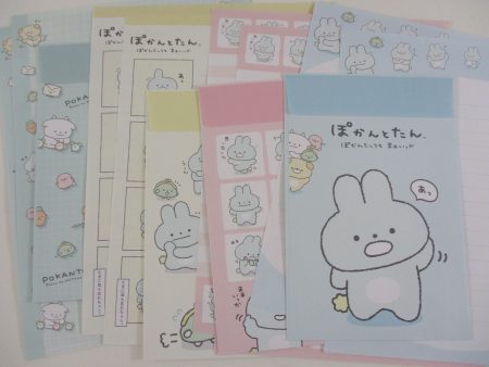 Cute Kawaii San-X Gakantotan Rabbit Letter Sets A - Writing Paper Envelope Stationery Penpal Online