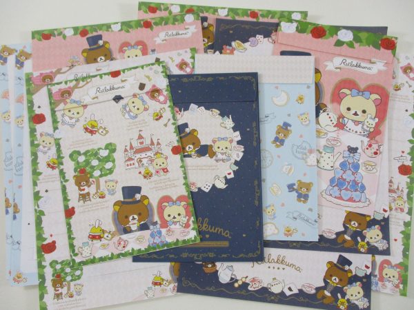 Cute Kawaii San-X Rilakkuma Alice Letter Sets - Stationery Writing Paper Envelope Discount