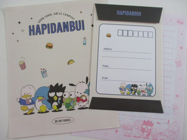 Cute Kawaii Sanrio Characters Hapidanbui Badtz Pekkle Pochacco Keroppi Letter Set 2023 - Writing Papers Envelope Online Sale