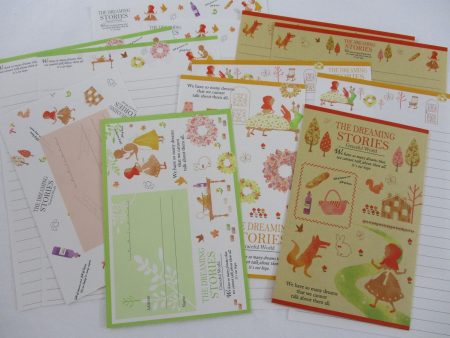 Crux Red Riding Hood Letter Sets - Stationery Writing Paper Envelope Discount