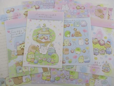 Cute Kawaii San-X Sumikko Gurashi minna de Kotorikko Bird Spring Tree Forest Letter Sets - Writing Paper Envelope Stationery Penpal For Sale