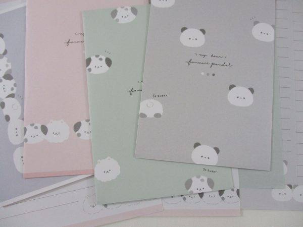 Cute Kawaii Q-Lia Funwari Panda dear Letter Sets - Stationery Writing Paper Envelope Penpal Hot on Sale