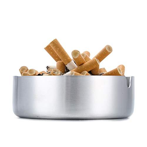 Pack of 3 Cigar Ashtray Tabletop Round Stainless Steel Ash Tray Suitable for Cigarette Ash Holder for Home,Hotel,Restaurant,Indoor,Outdoor Online Hot Sale