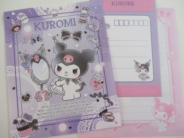 Cute Kawaii Sanrio Kuromi Letter Set 2023 - Writing Papers Envelope Online