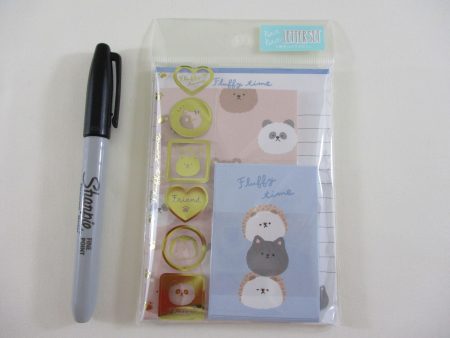 Crux Fluffy Hedgehog Cat Bear Panda MINI Letter Set Pack - Stationery Writing Note Paper Envelope For Cheap