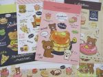 Cute Kawaii San-X Rilakkuma Doughnut Breakfast Cafe Letter Sets - Stationery Writing Paper Envelope For Sale