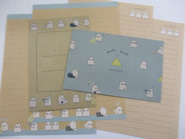 Cute Kawaii Q-Lia Ghost Letter Sets - Writing Paper Envelope Stationery Discount