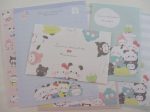 Cute Kawaii Sanrio Characters Mochipan Hello Kitty Kuromi My Melody Purin Pochacco Letter Sets - Writing Paper Envelope Stationery Supply