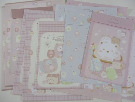 Cute Kawaii San-X Sumikko Gurashi Cafe Letter Sets - Writing Paper Envelope Stationery Penpal Cheap