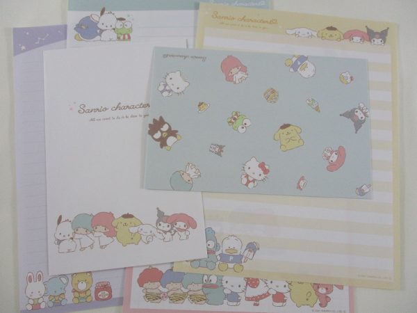 Cute Kawaii Little Twin Stars Hello Kitty Keroppi Pochacco Badz Pekkle Kuromi My Melody Tuxedosam Purin Cinnamoroll Letter Sets - Writing Paper Envelope Stationery For Cheap