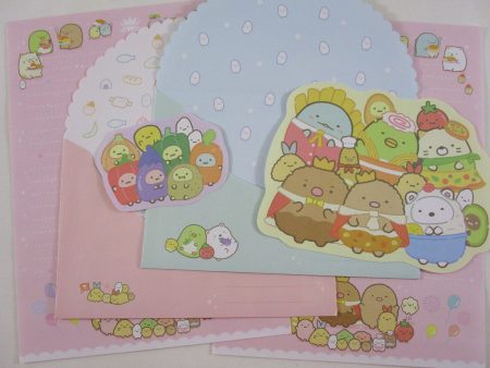 Cute Kawaii San-X Sumikko Gurashi Sushi Bakery Town Letter Sets - Writing Paper Envelope Stationery Penpal For Cheap