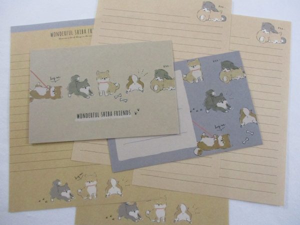 Cute Kawaii Q-Lia Dog Wonderful Shiba Friends Letter Sets - Writing Paper Envelope Stationery For Sale