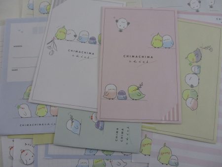 Cute Kawaii Crux Chima Chima Chick Bird Letter Sets - Stationery Writing Paper Envelope Penpal Hot on Sale