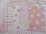 Kamio Pink Heart Dots Letter Sets - C Patterns - Stationery Writing Paper Envelope Supply