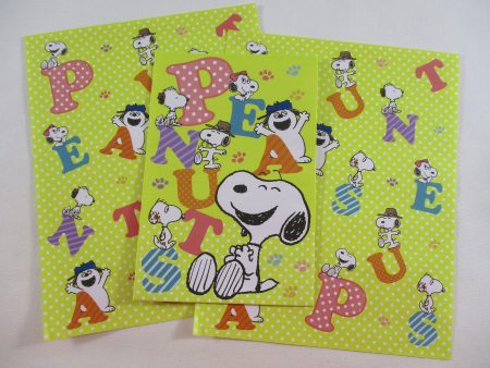 Cute Kawaii Peanuts Snoopy Letter Set - Stationery Writing Paper Penpal Collectible Gift For Sale