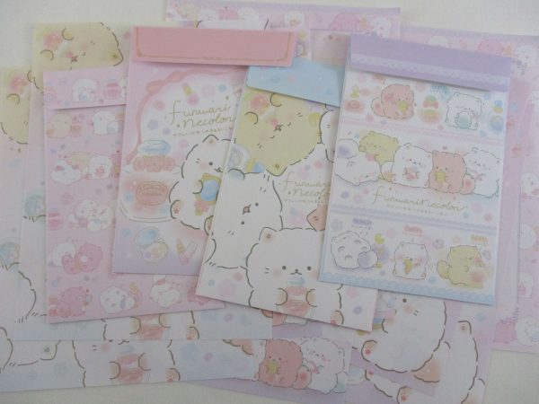 Cute Kawaii San-X Funwarinecolon Fluffy Cat Letter Sets 2023 on Sale