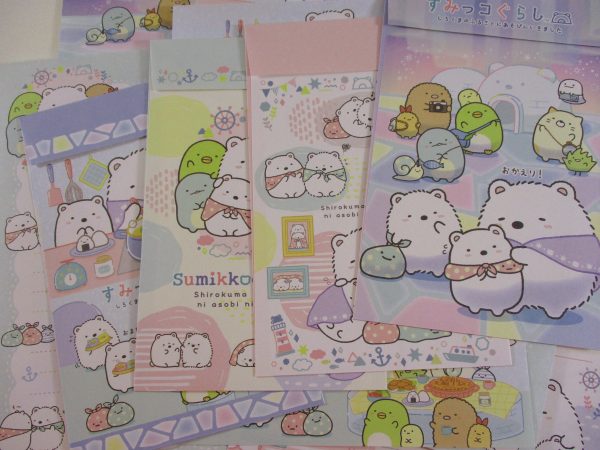 Cute Kawaii San-X Sumikko Gurashi Polar Visit A Letter Sets - Writing Paper Envelope Stationery Penpal Gift Cheap