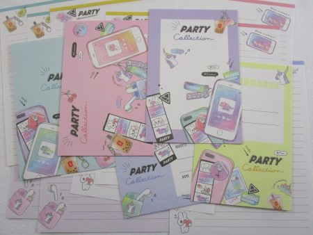 Cute Kawaaii Crux Party Collection Phone Unicorn Airpod Letter Sets - Stationery Writing Paper Envelope Supply