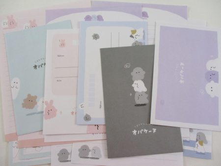 Cute Kawaii Crux Ghost Animal Letter Sets Stationery - writing paper envelope For Cheap