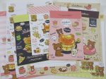 Cute Kawaii San-X Rilakkuma Doughnut Breakfast Cafe Letter Sets - Stationery Writing Paper Envelope For Sale