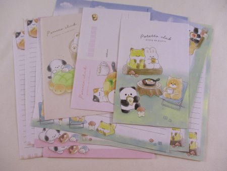 Cute Kawaii Crux Potetto Club Animal Picnic Food Bear Panda Fox Chick Dog Cat Letter Sets - Stationery Writing Paper Envelope Penpal Gift Discount