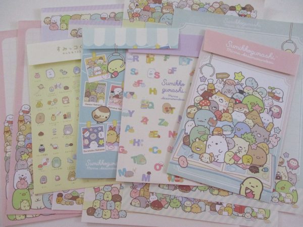 Cute Kawaii San-X Sumikko Gurashi Friends Collage Retro Letter Sets - A Writing Paper Envelope Stationery Penpal Discount