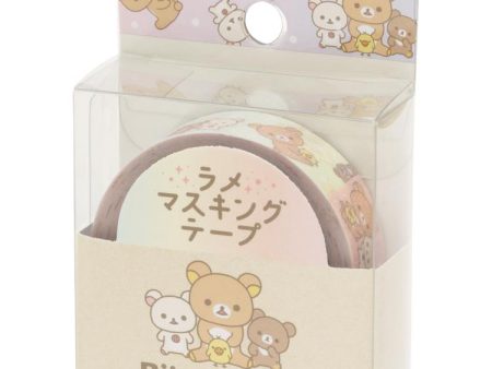 Cute Kawaii San-X Rilakkuma Glitter Washi   Masking Deco Tape - E - for Scrapbooking Journal Planner Craft Schedule Agenda Discount