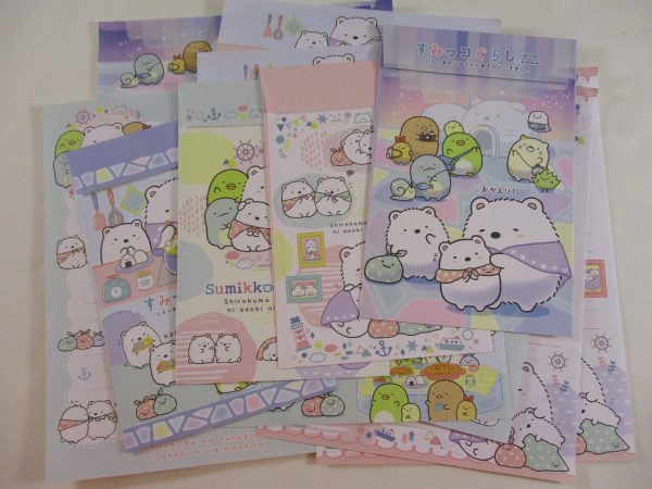 Cute Kawaii San-X Sumikko Gurashi Polar Visit A Letter Sets - Writing Paper Envelope Stationery Penpal Gift Cheap