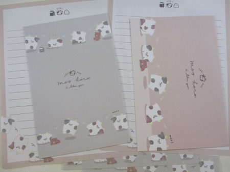 Cute Kawaii Q-Lia Ushi Moo Koro Cow Letter Sets - Writing Paper Envelope Stationery Online Hot Sale