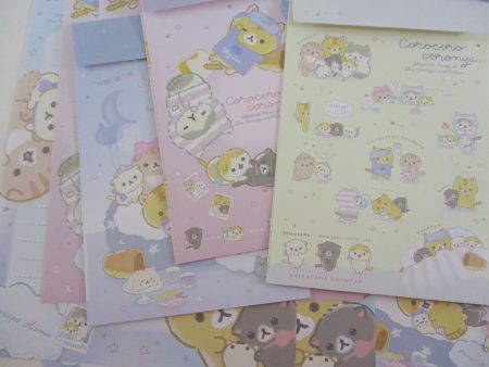 Cute Kawaii San-X CorocoroCoroNya Cat Feline Kitten Letter Sets 2023 Cheap