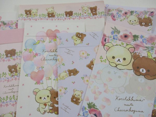 Cute Kawaii San-X Korilakkuma Chairoikoguma Rilakkuma Letter Sets - Stationery Writing Paper Envelope For Sale