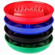 Set of 4 Assorted Colors - Round Plastic Melamine Cigarette Cigar Ashtray Tabletop Ash Tray By Escest Cheap